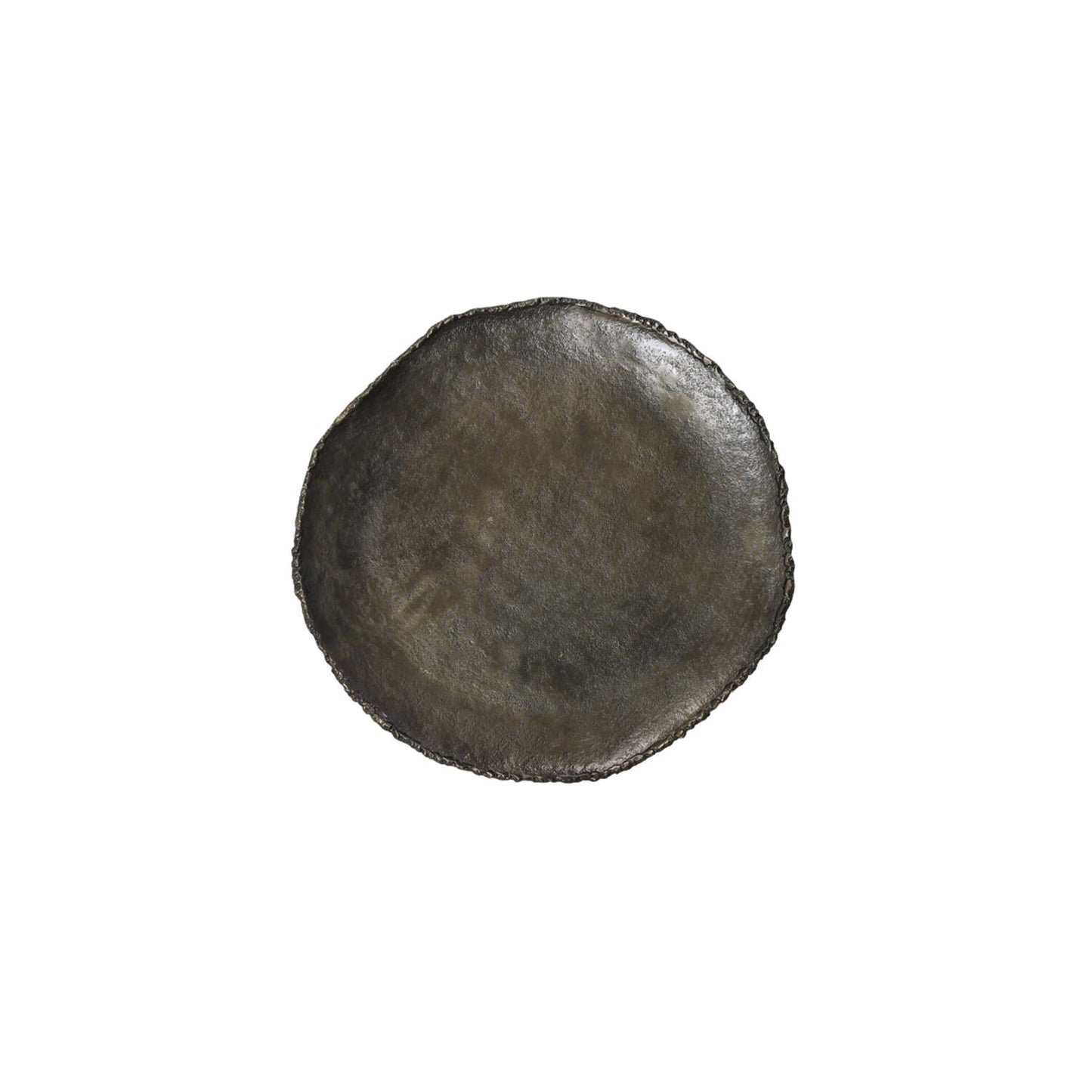 Skál/diskur | XIBOR, stál blanda, antík brons, 41cmx39cmx2,5cm, L og Medium