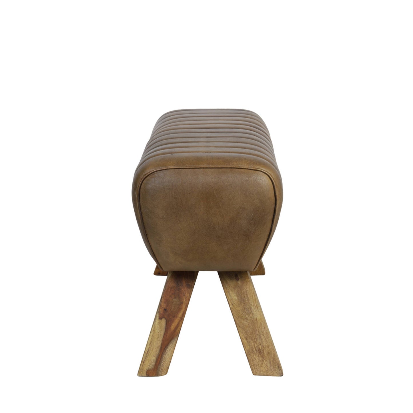 Bekkur | RAMY, ekta nautsleður, dökk brúnn, 90cmx31cmx46cm
