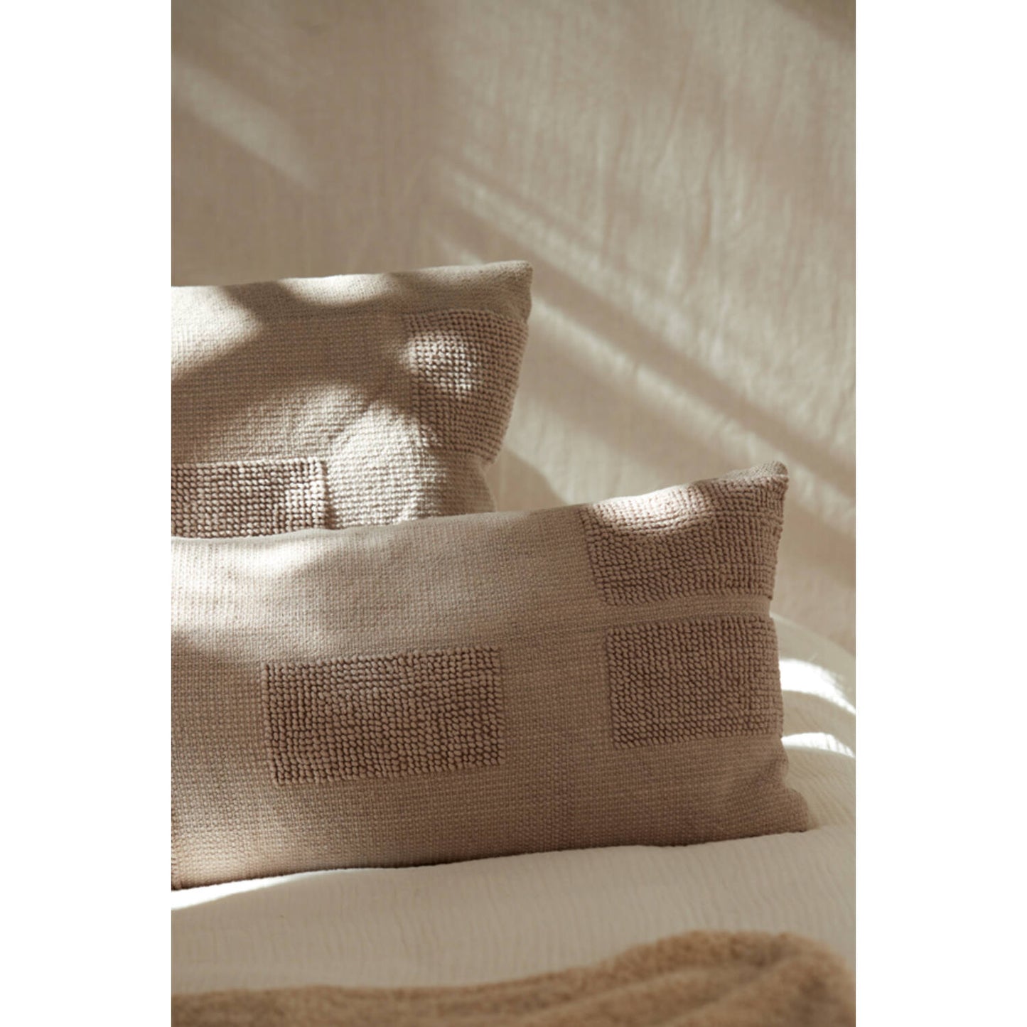 Púði | MUNDOLI, grá-brúnn, 60cmx30cm