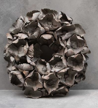 Krans | PALM, Grár, 55cm