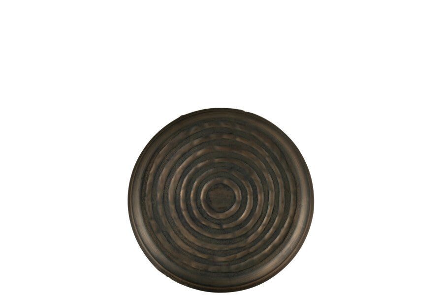Diskur/bakki | járn bronz, 40,5cm