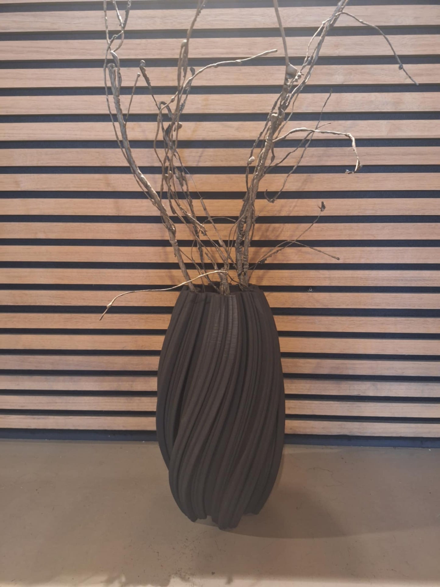 Vasi | Black/White Waves Waterproof EGLO, Ceramic,35cmx15