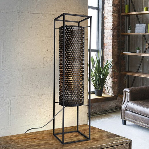 Borðlampi | Svartur og Gyltur, 18cmx18cmx75cm