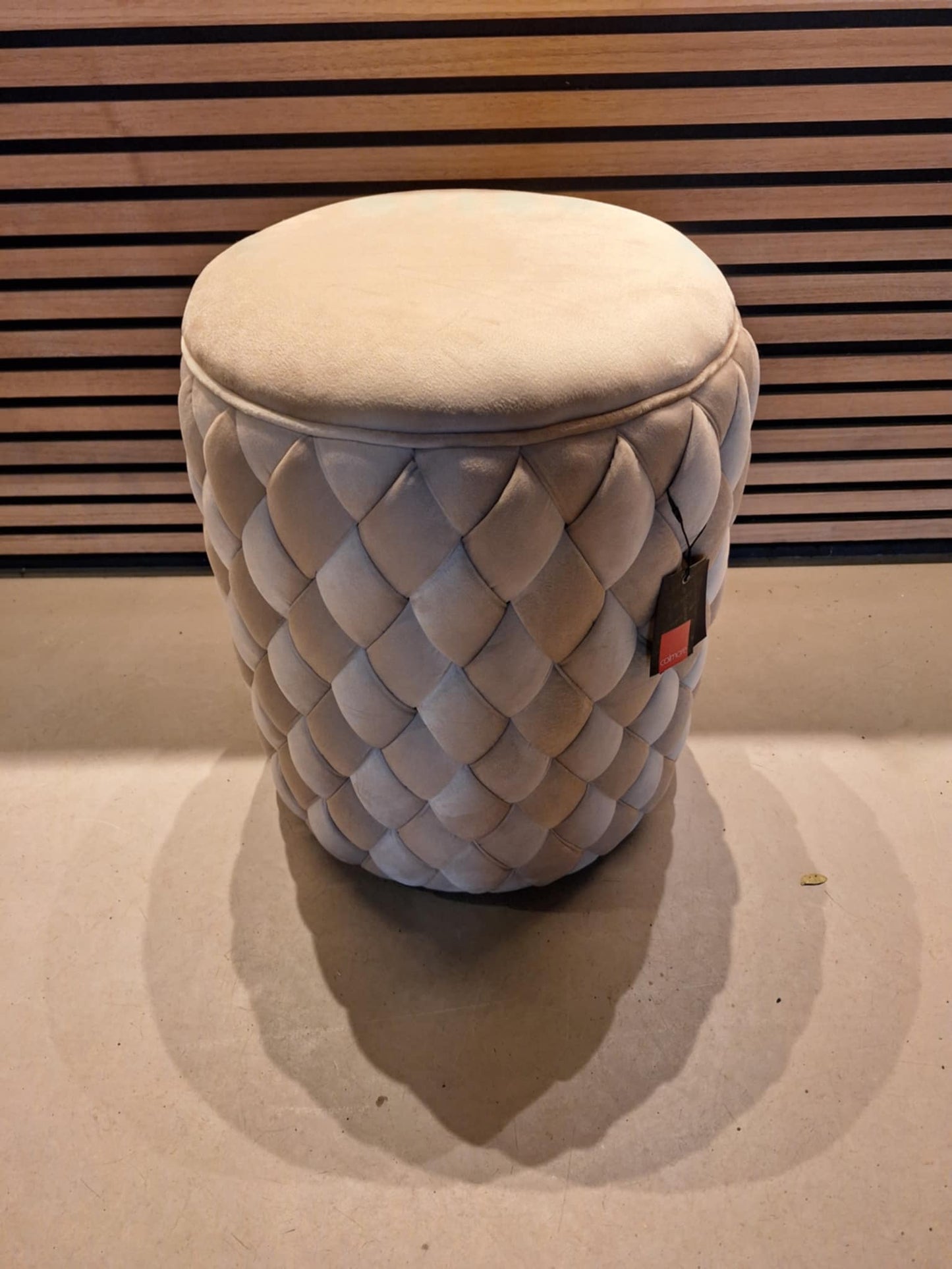 Skemill| STOOL WOVEN WARM CREAM 40X40X48