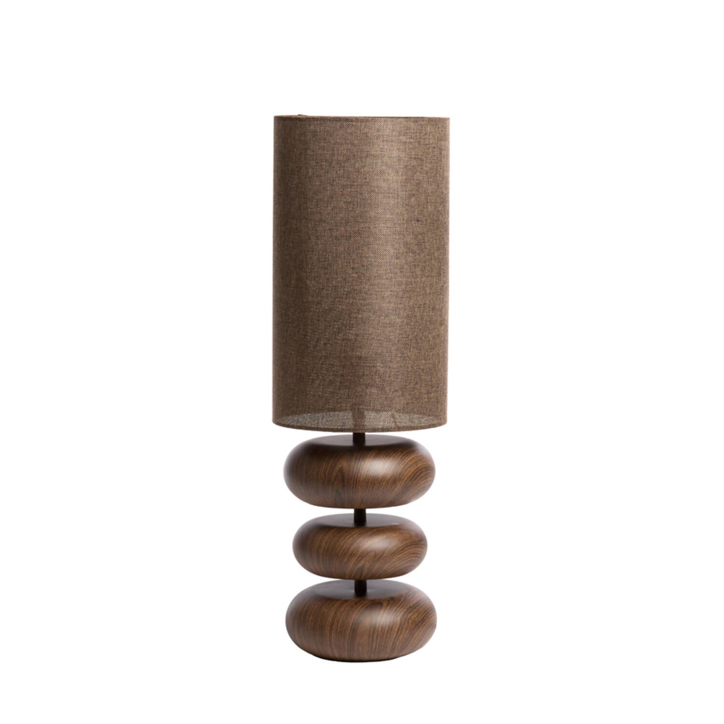 Lampi | Table lamp 22x67,5 cm DANIALO wood print natural+rope cream
