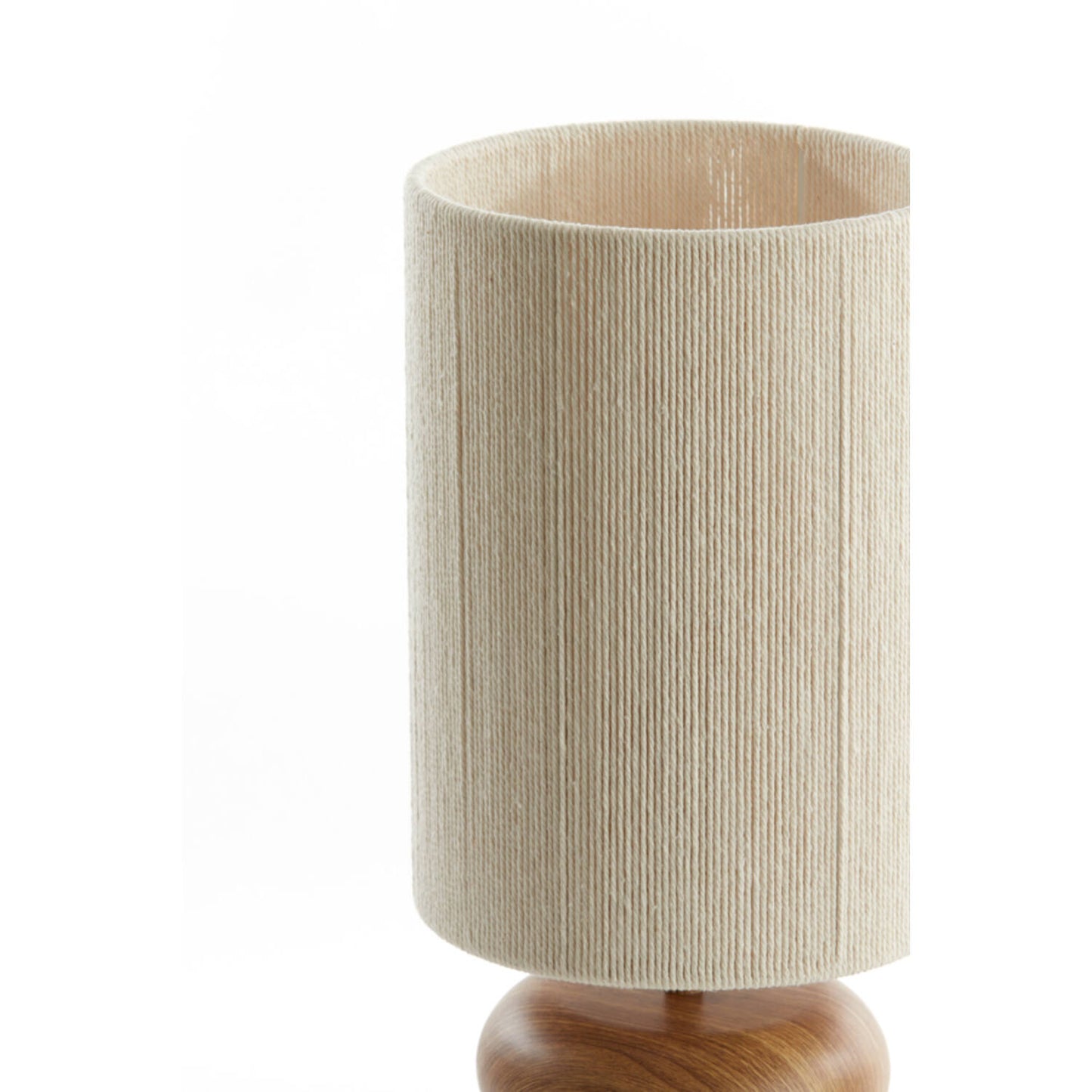 Lampi | Table lamp 22x50,5 cm DANIALO wood print natural+rope cream