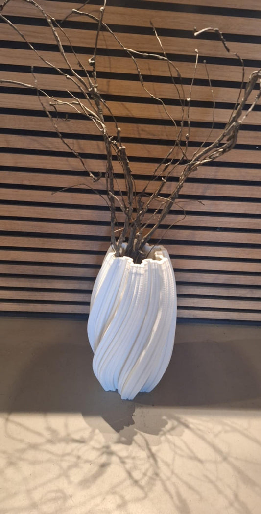 Vasi | Black/White Waves Waterproof EGLO, Ceramic,35cmx15