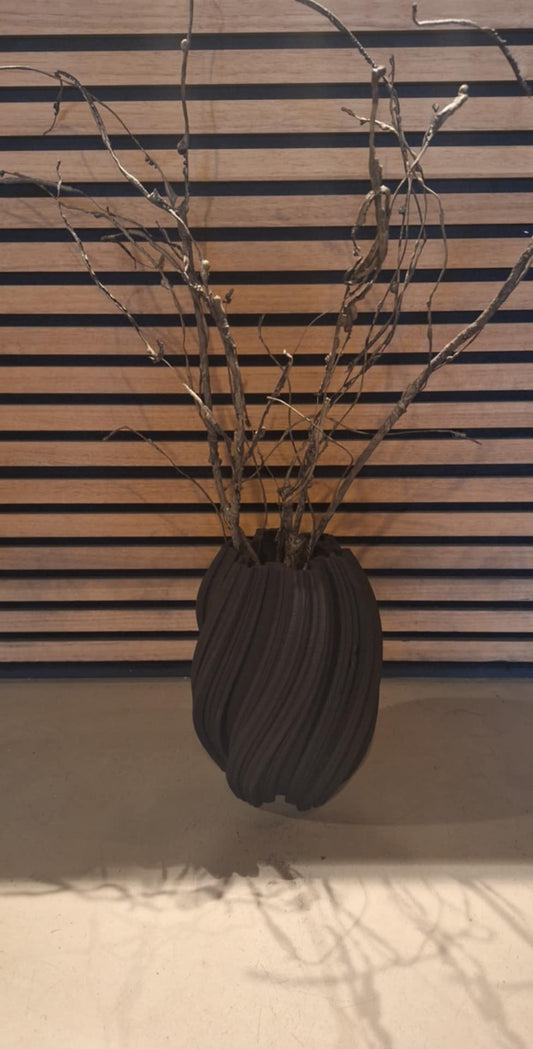 Vasi | Black Waves Waterproof EGLO, Ceramic,26cmx18
